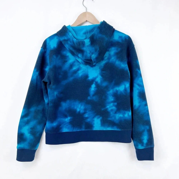Champion Hoodie Blue & Black Tie-Dyed Pullover Hoodie Size M - Picture 2 of 7
